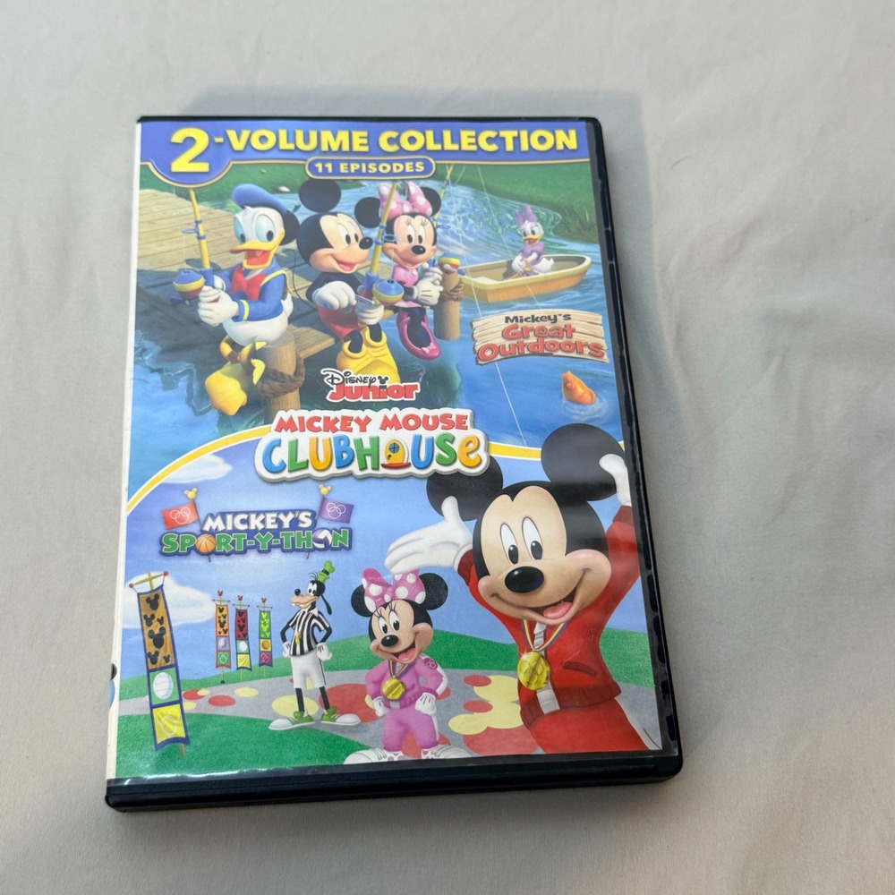 Disney Mickey Mouse Clubhouse 2-Volume DVD Great Outdoors Sport-Y-Thon 11 Eps